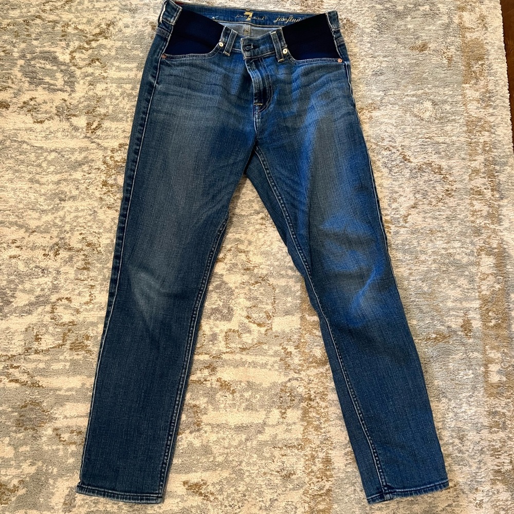 7 Straight Leg Maternity Jeans